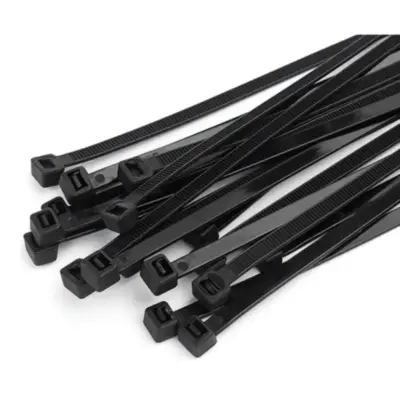 Detalles accesorios de Precinto Plastico 15 Cm Largo X 100 Unidades Negro