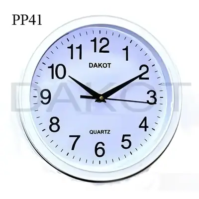 Reloj Pared Agujas Redondo 25cm Blanco Dakot
