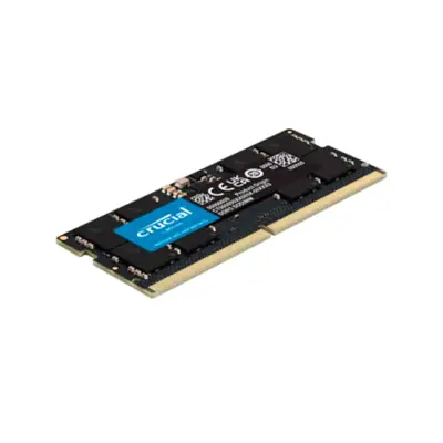 Vista lateral de Memoria Sodimm Ddr5 16Gb 4800Mhz Cl40 Crucial 1,1V