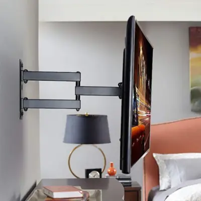 Vista lateral de Soporte Tv Pared 43 a 14 Pulg Max 25Kg Doble Brazo