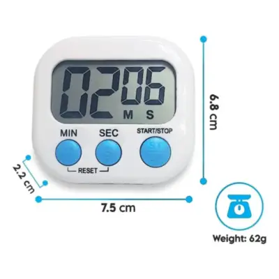 Vista lateral de Temporizador Timer Dakot T01 (JS-118) blanco