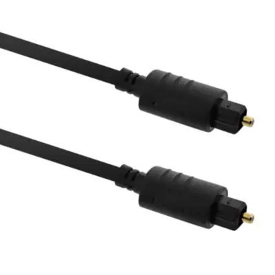 Vista lateral de Cable Audio Optico Digital Toslink-Toslink 4 Mts