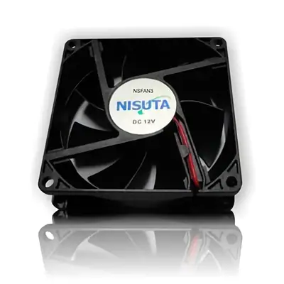 Fan 80Mm 3Pin 25Mm Espesor 2500Rpm Buje Nisuta