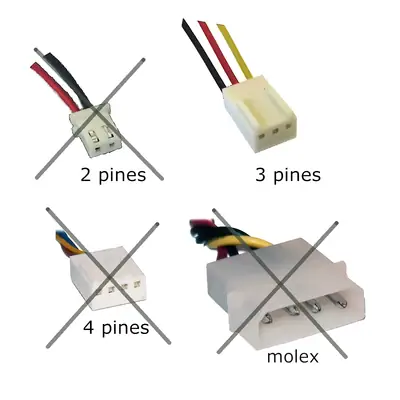 Detalles accesorios de Fan 80Mm 3Pin 25Mm Espesor 2500Rpm Buje Nisuta
