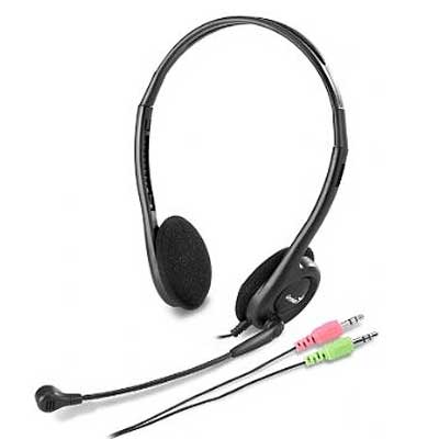 AURICULAR CON MICROFONO GENIUS HS-200C BLACK 2 FICHAS MINIPLUG AURICULAR CON MICROFONO GENIUS HS-200C BLACK 2 FICHAS MINIPLUG