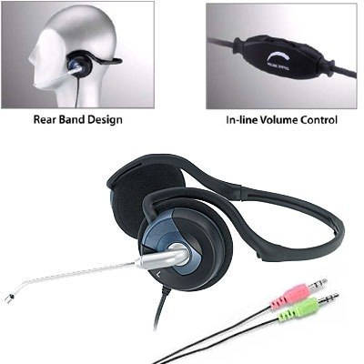 AURICULAR CON MICROFONO GENIUS HS-300N VINCHA POSTERIOR 2 FICHAS MINIPLUG AURICULAR CON MICROFONO GENIUS HS-300N VINCHA POSTERIOR 2 FICHAS MINIPLUG