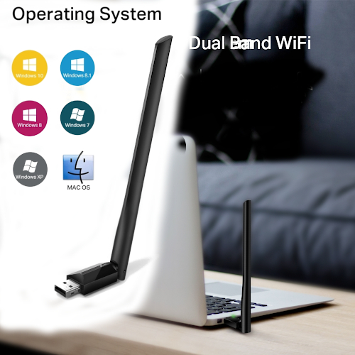 Adaptador Wifi Usb Dual Band Tp-Link Archer T2U Plus Alta Ganancia Ac600 Adaptador Wifi Usb Dual Band Tp-Link Archer T2U Plus Alta Ganancia Ac600