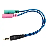 Separador Miniplug 3,5 Macho 4 Polos A 2 Miniplug 3,5 Hembra St 3 Polos (Separa Audio Y Microfono) Nisuta Separador Miniplug 3,5 Macho 4 Polos A 2 Miniplug 3,5 Hembra St 3 Polos (Separa Audio Y Microfono) Nisuta