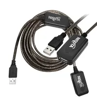 Cable Usb 2.0 A/A Macho-Hembra Extension 15 Mts Amplificad O Nisuta Cable Usb 2.0 A/A Macho-Hembra Extension 15 Mts Amplificad O Nisuta