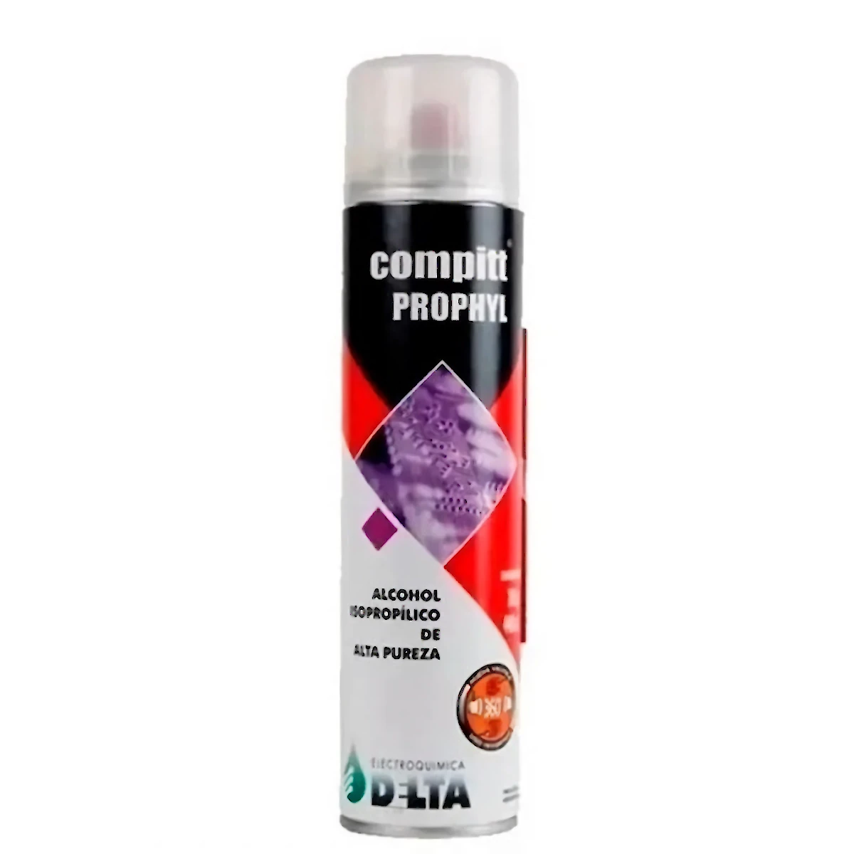 Vista lateral de Alcohol Isopropilico Compitt Prophyl X 440Cc