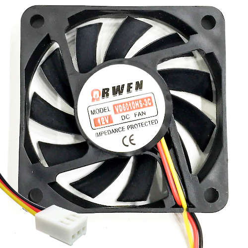 FAN 60mm 3PIN 10mm ESPESOR 4500RPM BUJE ARWEN