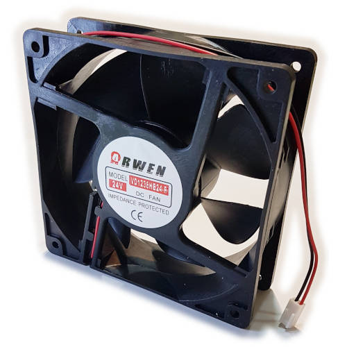 VENTILADOR TURBINA 120X120X38 mm 2PIN 3000RPM 24 VOLT RULEMAN 