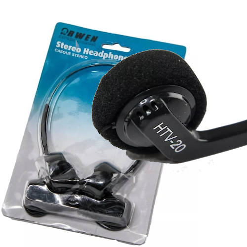 AURICULAR PARA TV CABLE 6 MTS ESTEREO ARWEN 4145 CONECTOR 3,5 mm 