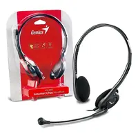 Auricular Con Microfono Genius Hs-200C Black 2 Fichas Miniplug Auricular Con Microfono Genius Hs-200C Black 2 Fichas Miniplug
