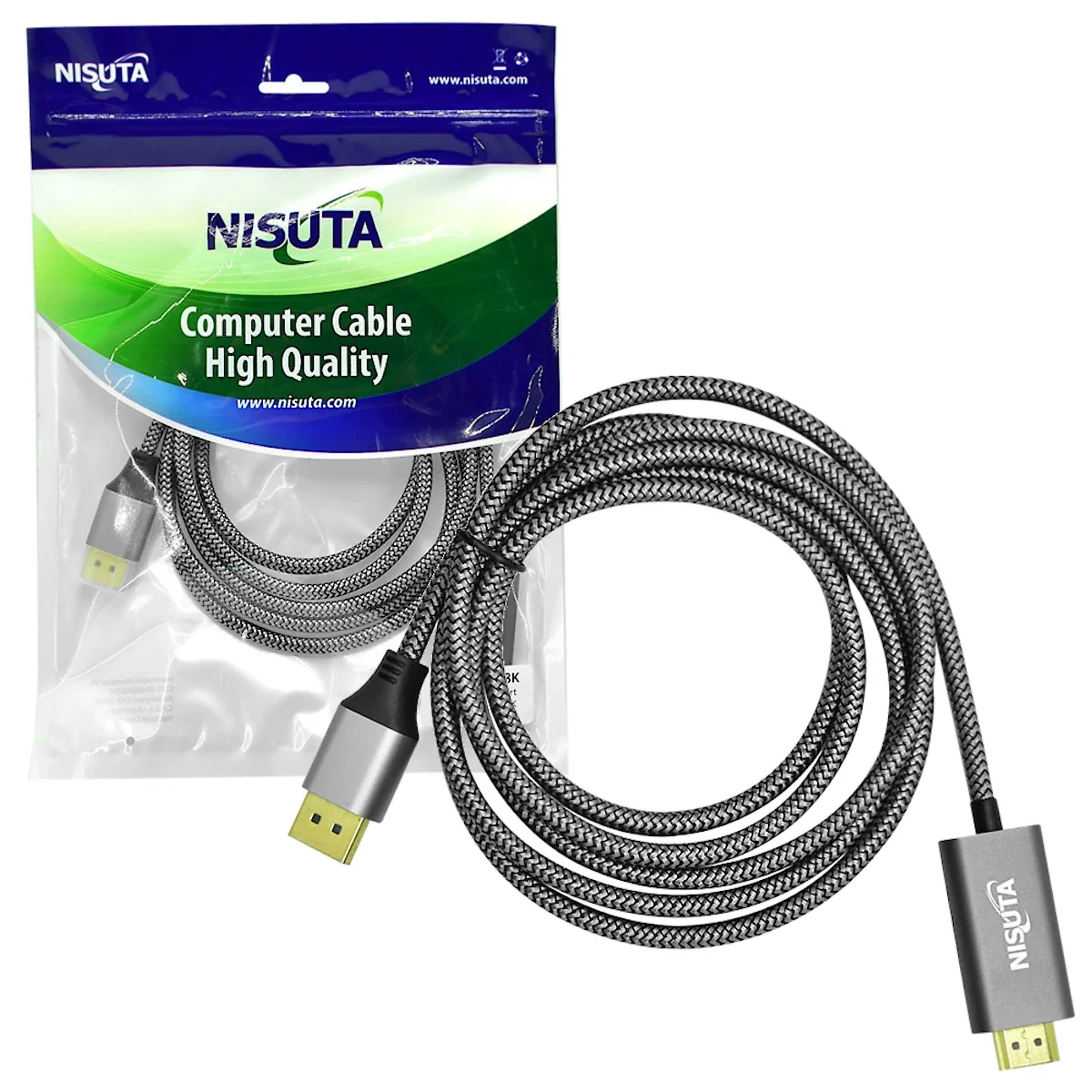 Miniatura 3 de Cables Displayport-Displayport marca Nisuta modelo NSCADPHD8K