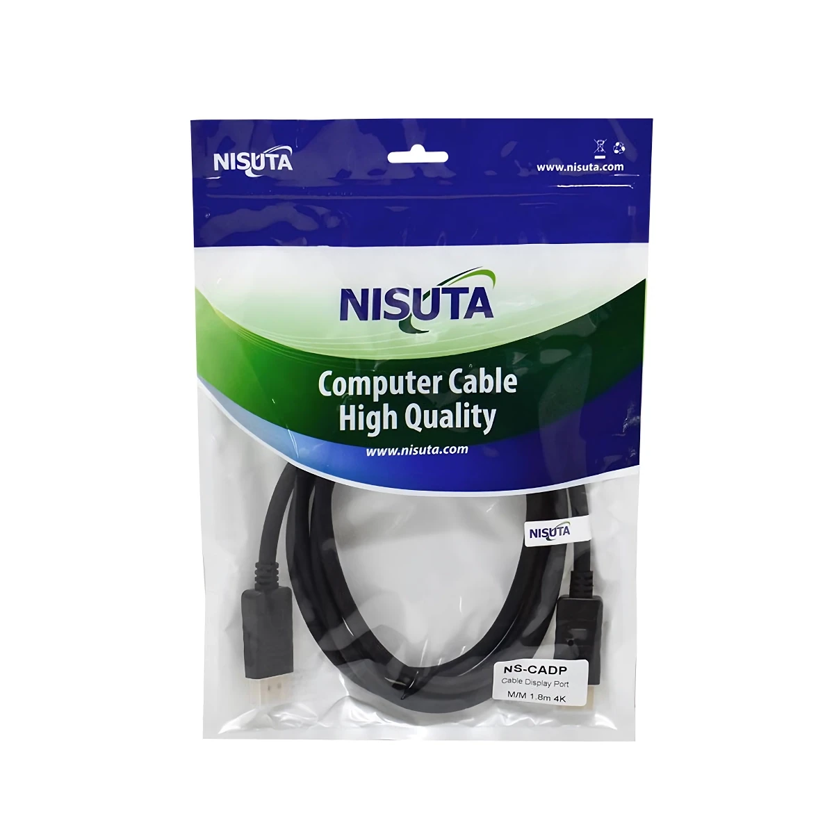 Miniatura 3 de Cables Displayport-Displayport marca Nisuta modelo NSCADP Negro