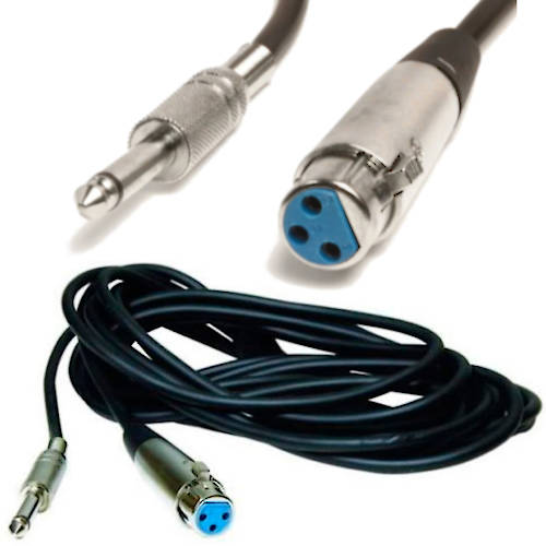 CABLE 3 PINES XLR CANON A PLUG 6,5MM 1 MTS BALANCEADO