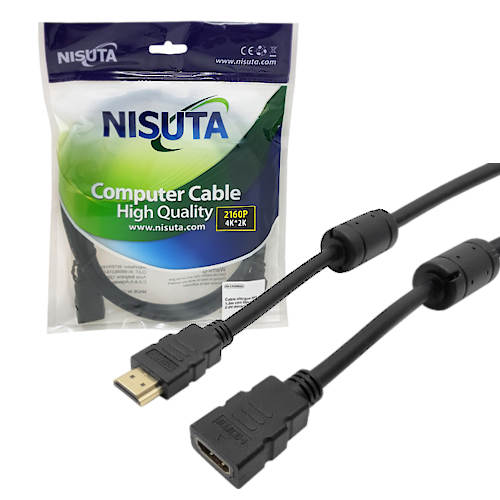 CABLE HDMI MACHO - HEMBRA EXTENSION 5 MTS V2.0 4K CABLE HDMI MACHO - HEMBRA EXTENSION 5 MTS V2.0 4K