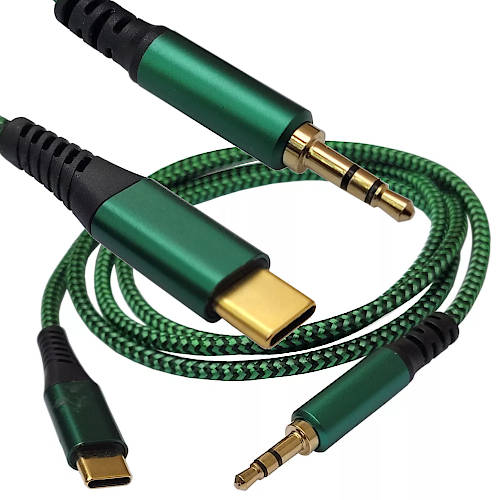 CABLE USB-C A MINIPLUG 3,5mm ESTEREO 1m