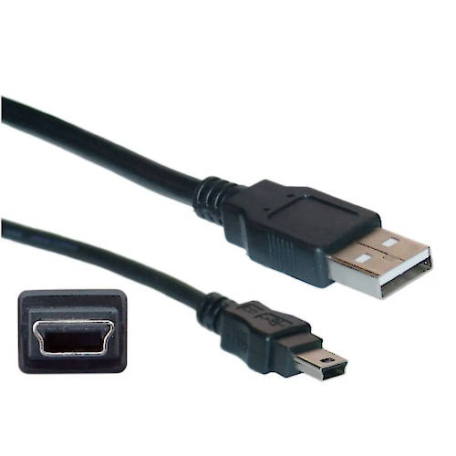 CABLE USB 2.0 A MACHO / MINI-USB 5PIN MACHO 1,8 MTS