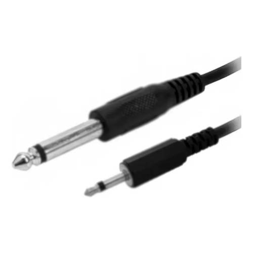 CABLE PLUG 6,5 mm MACHO-MINIPLUG 3,5 MACHO MONOAURAL 2 MTS