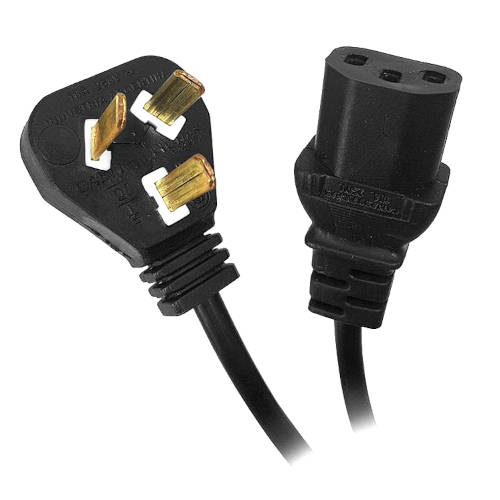 CABLE PODER ALIMENTACION 220V PC MONITOR INTERLOCK 1,5 MTS 3x0,50 mm2