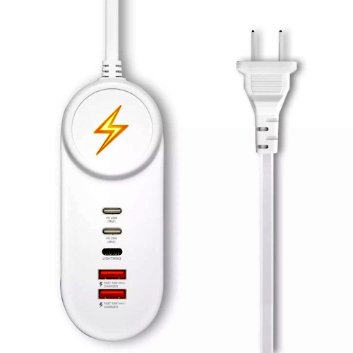 Cargador 18W Usb-A + Usb-C Zapatilla