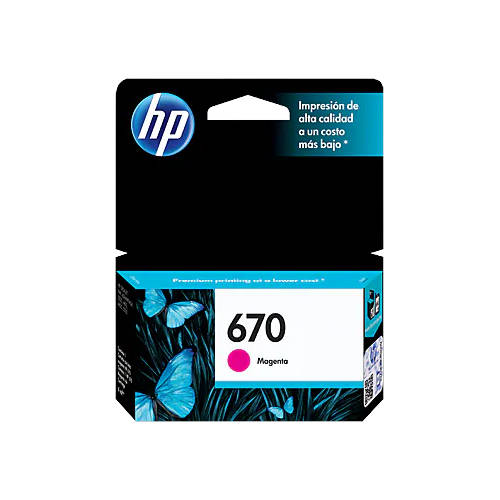 CARTUCHO HP 670 MAGENTA VENCIDO 07/2020
