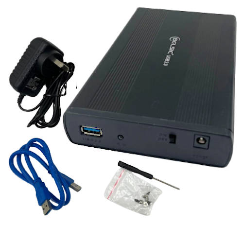  Case Para Disco Duro 3,5 Pulg Sata Usb 3.0 Belsic C/ Fuente
