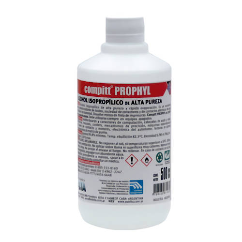 ALCOHOL ISOPROPILICO COMPITT PROPHYL X 500 CC BOTELLA