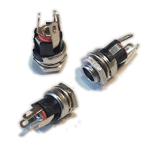 FICHA DC HUECO 5,5 x 2,1 mm JACK HEMBRA CHASIS ROSCA DELANTERA C/CORTE FICHA DC HUECO 5,5 x 2,1 mm JACK HEMBRA CHASIS ROSCA DELANTERA C/CORTE