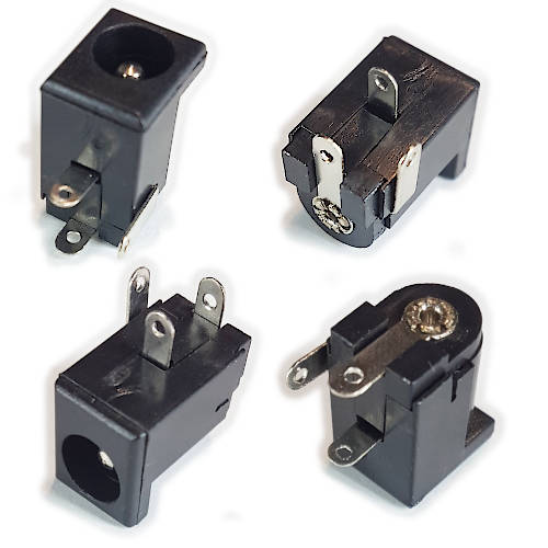 FICHA DC HUECO 5,5 x 2,5 mm JACK HEMBRA CHASIS PLASTICO