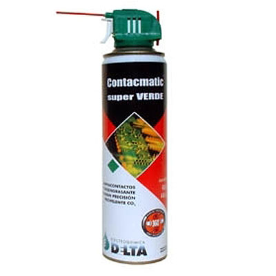 Limpia Contactos Desengrasante Contacmatic Super Verde 440Cc