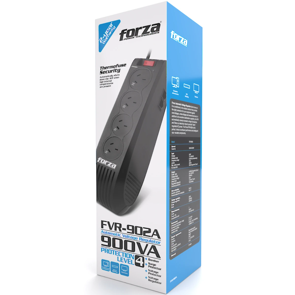 Miniatura 3 de Estabilizadores y UPS marca Forza modelo FVR-902A