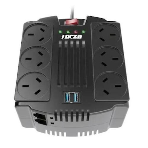 ESTABILIZADOR DE TENSION 1200 VA 600W FORZA FVR-1202-A