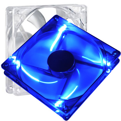 FAN 120mm LED AZUL MOLEX 25mm ESPESOR 1200RPM BUJE
