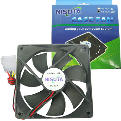 FAN 120mm MOLEX 25 mm ESPESOR 1200RPM RULEMAN NISUTA
