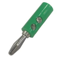 Ficha Banana Plug Macho Con Tornillo Verde Ficha Banana Plug Macho Con Tornillo Verde