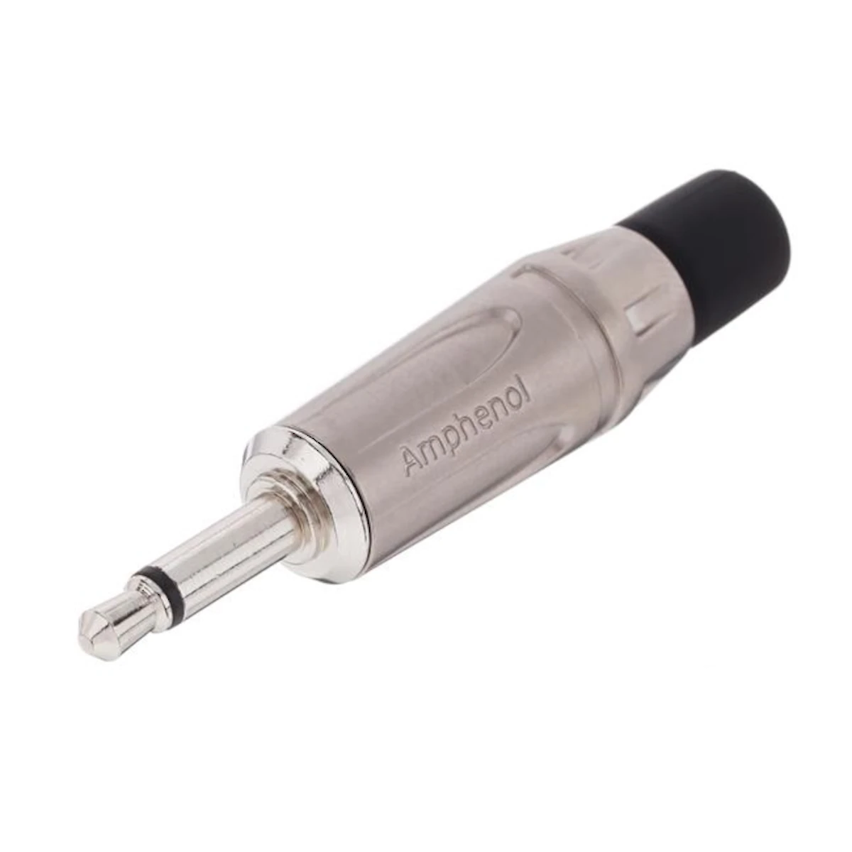 Conector Ficha Miniplug 3,5 Macho Estereo Amphenol Metal Plata