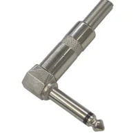 Conector Ficha Mono Plug 6,5 Macho 90 Grados Metal Con Colita Conector Ficha Mono Plug 6,5 Macho 90 Grados Metal Con Colita