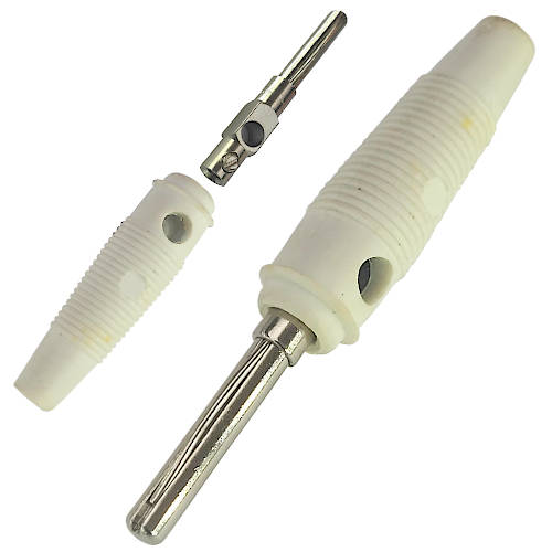 FICHA BANANA PLUG MACHO CON TORNILLO BAN-TG BLANCO