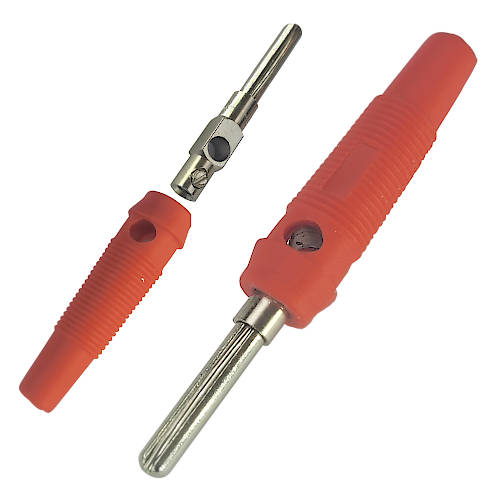 FICHA BANANA PLUG MACHO CON TORNILLO BAN-TG ROJO