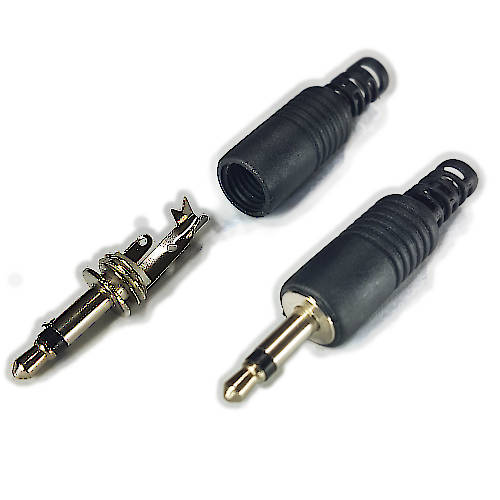 Conector Ficha Miniplug 3,5 Macho Mono Plastico Conector Ficha Miniplug 3,5 Macho Mono Plastico