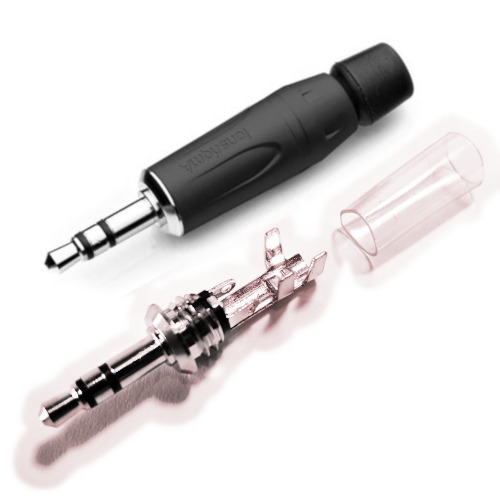CONECTOR FICHA MINIPLUG 3,5 MACHO ESTEREO AMPHENOL METAL NEGRO CONECTOR FICHA MINIPLUG 3,5 MACHO ESTEREO AMPHENOL METAL NEGRO