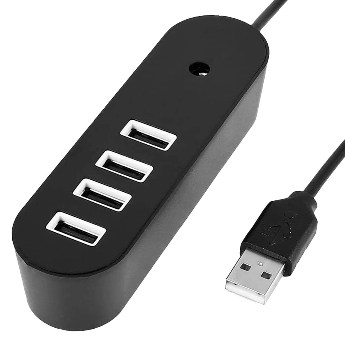 HUB USB A 2.0 4 PUERTOS NEGRO HUB USB A 2.0 4 PUERTOS NEGRO
