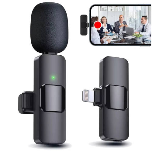 Microfono Corbatero Inalambrico Con Ficha Lightning Microfono Corbatero Inalambrico Con Ficha Lightning