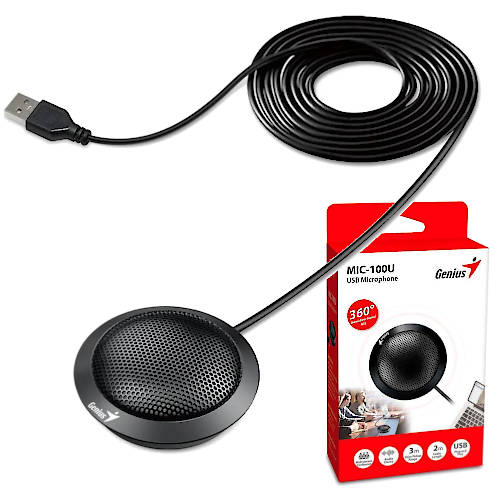 MICROFONO PARA CONFERENCIA 360 GRADOS USB GENIUS MIC-100U