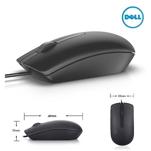 MOUSE DELL MS116 USB NEGRO 3 BOT 1000 DPI MOUSE DELL MS116 USB NEGRO 3 BOT 1000 DPI