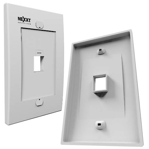 FACEPLATE PARA RJ45 1 PUERTO CAT 5e/6 BLANCO NEXXT AWA160NXT01 FACEPLATE PARA RJ45 1 PUERTO CAT 5e/6 BLANCO NEXXT AWA160NXT01