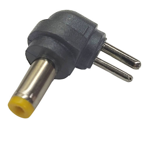 PLUG HUECO 4,75 x 1,7 mm INTERCAMBIABLE MACHO 90 GRADOS POLARIZADO PLUG HUECO 4,75 x 1,7 mm INTERCAMBIABLE MACHO 90 GRADOS POLARIZADO